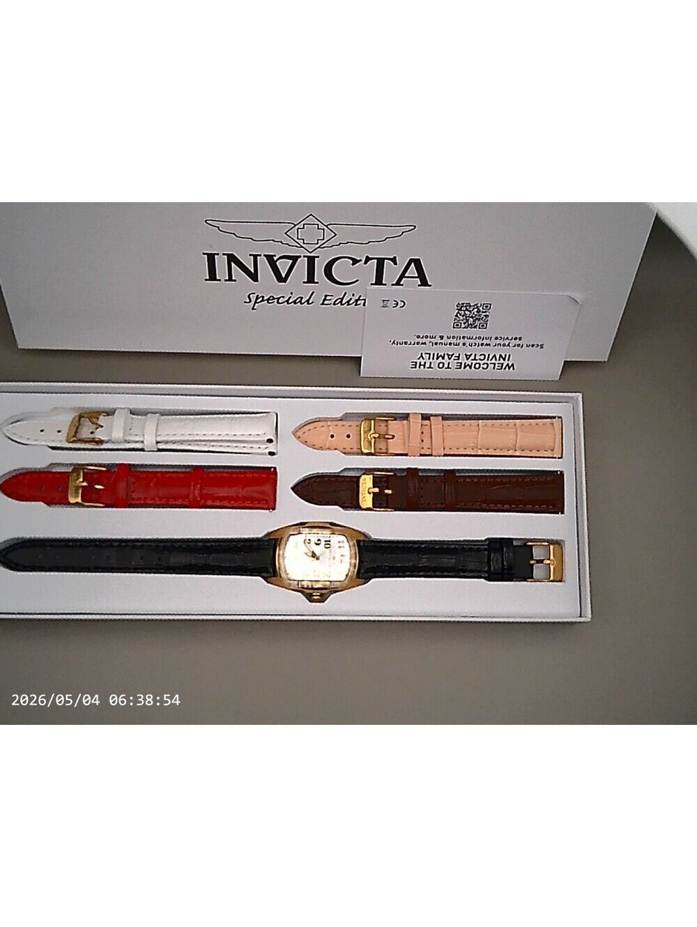 Invicta Lupah Women's Dress Watch Model 49816 with straps